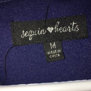 Navy blue dress SEQUIN HEARTS size M